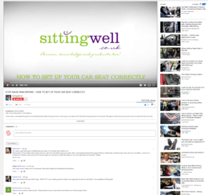 sitting well cushions - on youtube